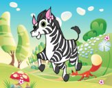 Desenho Uma Zebra pintado por manoell