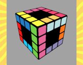 Desenho Cubo de Rubik pintado por marilurdes