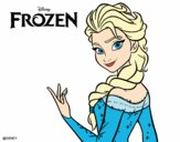 Desenho Elsa de Frozen pintado por GIISELE07