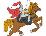 Desenho Cavaleiro a cavalo pintado por wandersong