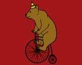 Desenho Urso em uma bicicleta pintado por Eduardatux