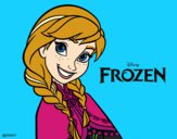 Desenho Frozen Anna pintado por RAPHAELASM