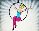 Desenho Mulher trapezista pintado por ImShampoo