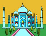 Desenho O Taj Mahal pintado por Cello