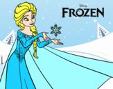Desenho Frozen Elsa pintado por Danguinha