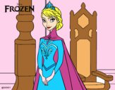 Desenho Frozen Rainha Elsa pintado por Rafa25