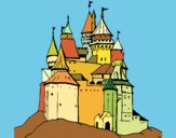Desenho Castelo medieval pintado por mcmazer