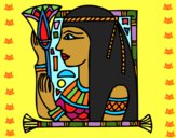 Desenho Cleopatra pintado por Sil