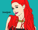 Desenho Ariana Grande com coleira pintado por soraya lim