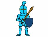 Cavaleiro com espada e escudo