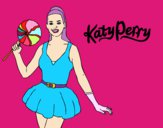Desenho Katy Perry com um pirulito pintado por soraya lim