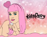 Desenho Katy Perry pintado por BiancaG