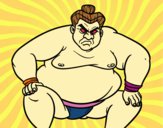Desenho Lutador de sumo furioso pintado por Unique