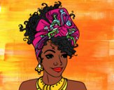 Desenho Mulher africana pintado por Nathaly-L