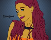 Desenho Ariana Grande com coleira pintado por MONICANINA