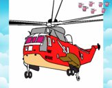 Desenho Helicoptero de resgate pintado por JOJEJO