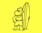 Macaco surfista