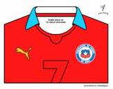 Desenho Camisa da copa do mundo de futebol 2014 do Chile pintado por CaioHenriq