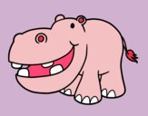 Desenho Hipopótamo pequeno pintado por jessica99