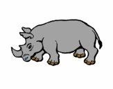 Desenho Rinoceronte 2 pintado por kiko10