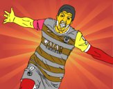  Suárez comemorando um gol 