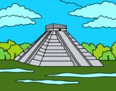 Desenho Pirâmide de Chichén Itzá pintado por marilurdes