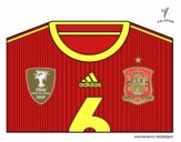 Camisa da copa do mundo de futebol 2014 da Espanha