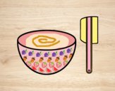 Desenho Tigela e espátula para bolos pintado por ImShampoo