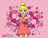 Desenho Barbie Princesa cor de rosa pintado por ImShampoo