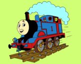 Desenho Thomas a locomotiva 1 pintado por marilurdes