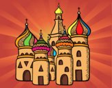 Desenho Catedral de São Basílio de Moscou pintado por dinhaaaaaa