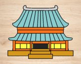 Desenho Casa tradicional chinesa pintado por jessica99