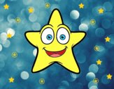 Desenho Estrela do mar sorridente pintado por ImShampoo