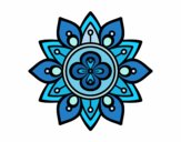 Desenho Mandala flor de lótus pintado por annireis