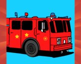 Desenho Camião de bombeiros pintado por ninjai