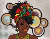 Desenho Mulher africana pintado por Michele_ss