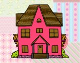 Desenho Casa com varandas pintado por AmandaBC