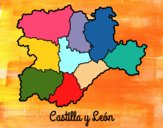 Desenho Castela e Leão pintado por AmandaBC