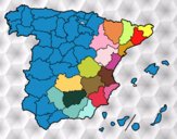 Desenho As províncias de Espanha pintado por Edumartins