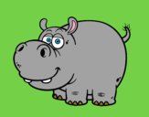 Desenho Hipopótamo-comum pintado por alexan