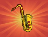 Um saxofone tenor