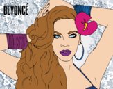Desenho Beyoncé pintado por Gisla
