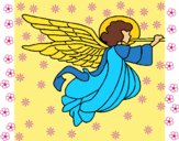Anjo com grandes asas
