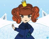 Desenho Princesa de inverno pintado por Natani