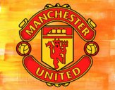 Desenho Emblema do Manchester United pintado por Isadoran