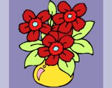 Desenho Jarro de flores pintado por carmasiana