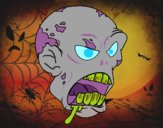 Desenho Cabeça de zombie pintado por Criszioon