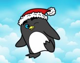 Pinguim com gorro natalício