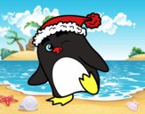 Pinguim com gorro natalício