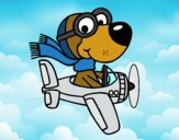 Desenho Cachorro aviador pintado por Springtrap